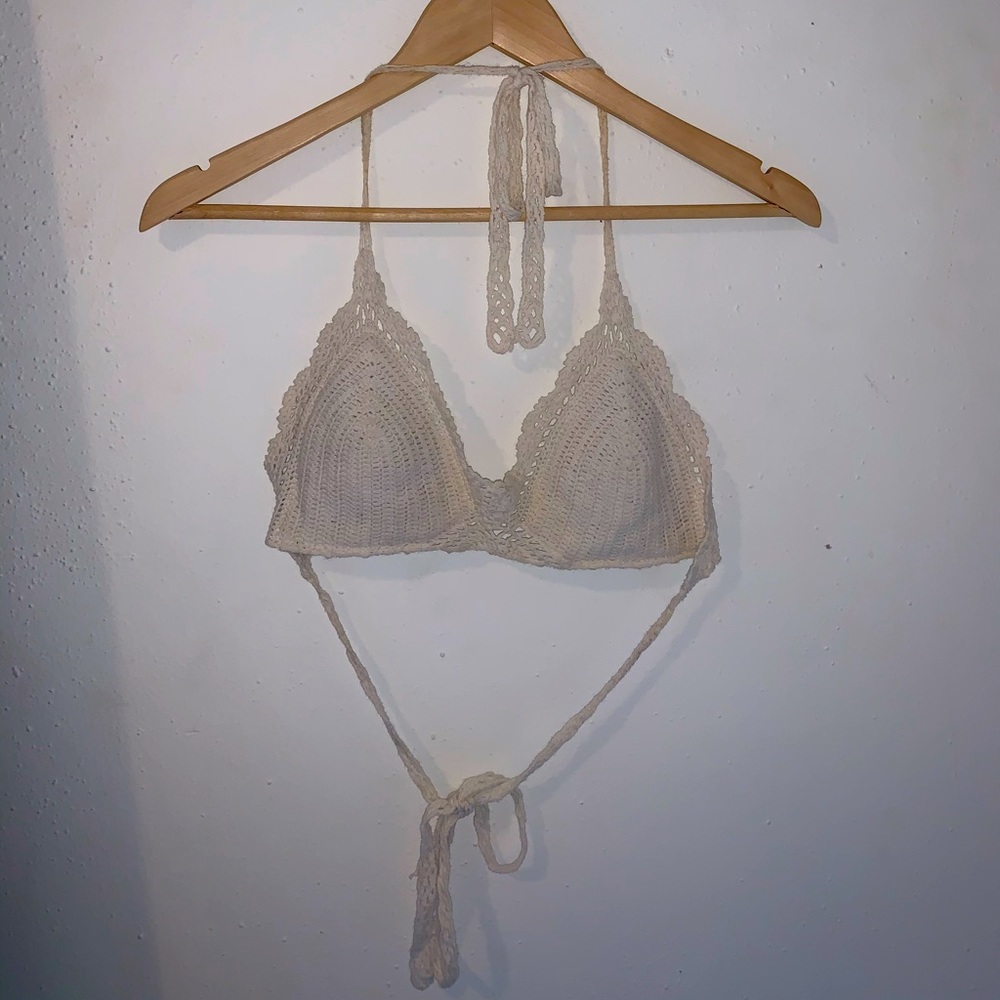 knit bikini top